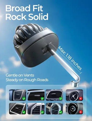 Miniatura 4 de LISEN Soporte magnético para teléfono para ventilación de automóvil, soporte magnético para teléfono de ventilación de automóvil, soporte