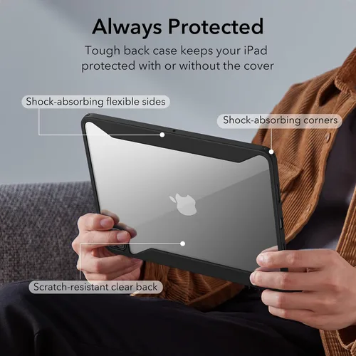 Miniatura 5 de ESR Funda para iPad Pro de 11 pulgadas (2022/2021/2020/2018, 4ª/3ª/2ª/1ª generación) con soporte para lápiz, cubierta magnética extraíble, soporte