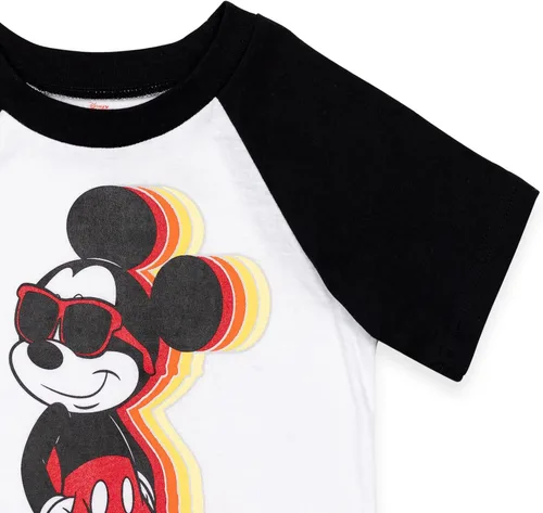 Miniatura 7 de Disney Mickey Mouse - Conjunto de camiseta y pantalones cortos para bebé a niño grande
