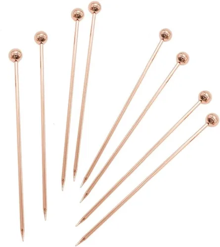 Miniatura 9 de Paquete de 45 palillos de cóctel de acero inoxidable para martini