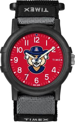 Miniatura 3 de Timex Reloj unisex Collegiate Recruit de 1.496 in - Tennessee Volunteers con correa de tela negra Texas Tech Red Raiders