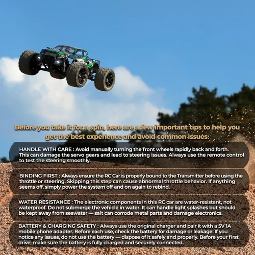 Miniatura 4 de HBX 1:18 Auto a escala todo terreno a control remoto 18859E, 30+MPH alta velocidad 4WD vehículo eléctrico con controlador de radio de 2.4 GHz