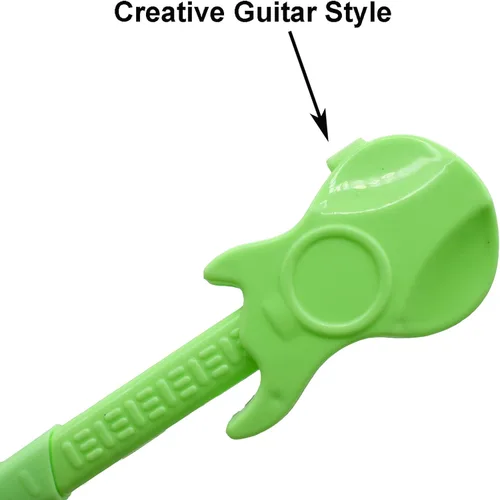Miniatura 3 de Maydahui 48 mini bolígrafos de guitarra, bolígrafo de música novedosa, color caramelo, estilo simple, tinta azul para estudiantes escolares y fiestas