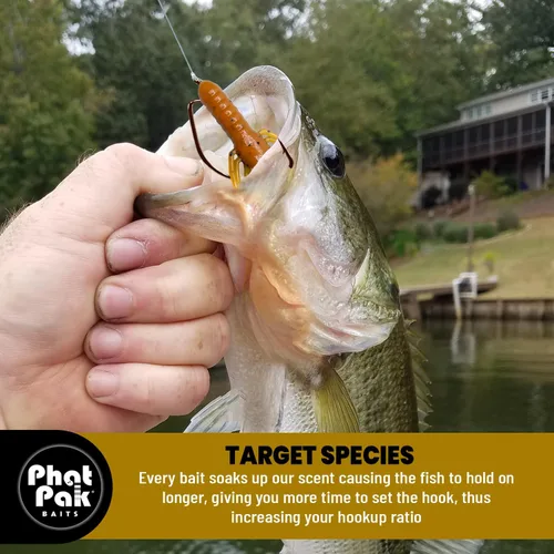 Miniatura 3 de Phat Pak Baits - Beasty Bug Jr Ned Rig Craw Finesse Bass Señuelo de pesca de plástico suave 20ct 2.8" Paquete de variedades
