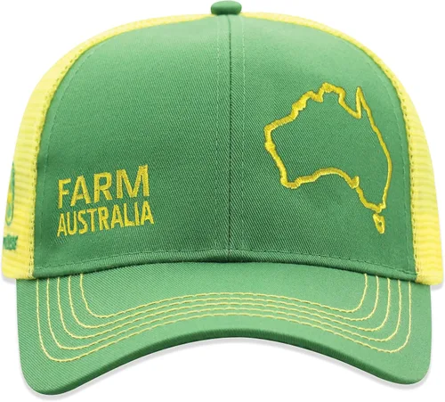 Miniatura 52 de John Deere Gorra de béisbol con logotipo y malla trasera con contraste, para hombre