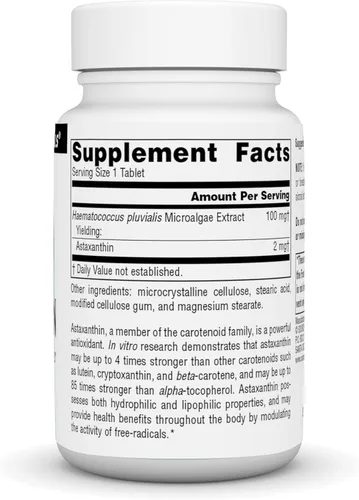 Miniatura 2 de Source Naturals Astaxantina, Carotenoide antioxidante*, 2 mg - 120 Tabletas