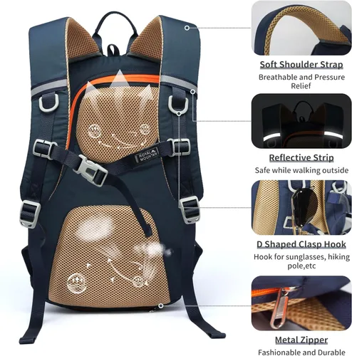 Miniatura 4 de Mochila de senderismo Mochila de viaje plegable, Azul marino, 20 l, Moderno