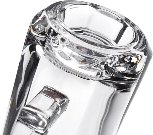 Miniatura 5 de Juego de 2 tazas de cerveza pesadas, tazas de vidrio de 12.5 onzas con asa, vasos de cerveza para congelador, vasos de cerveza de 12.5 fl oz, jarra