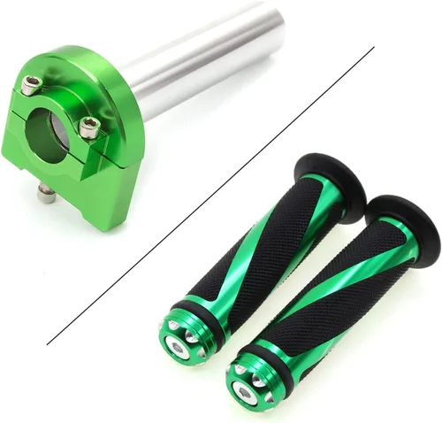 Miniatura 12 de Manillar de motocicleta de 7/8 pulgadas con tubo de acelerador de giro rápido CNC anodizado, control de palanca motorizado para la mayoría