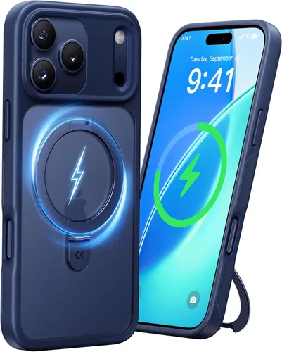 Miniatura 56 de CASEKOO- Funda para iPhone 15 c/soporte magnético invisible [protecc. militar contra caídas] [compatible c/MagSafe], a prueba de impactos, delgada