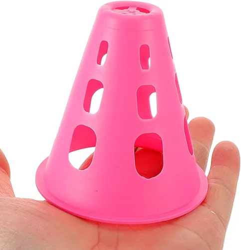 Miniatura 8 de BESPORTBLE 20pcs Mini Conos De Plástico Entrenamiento Agilidad Entrenamiento Conos De Fútbol Marcado De Campo Para Fútbol Baloncesto Patinaje Niños