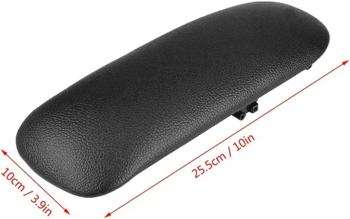 Miniatura 4 de Tapa de la consola central, almohadilla para reposabrazos - Cuero artificial duradero - Negro
