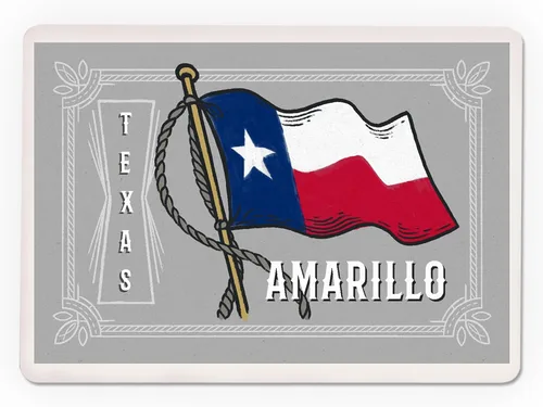 Miniatura 3 de Lantern Press Amarillo, Texas, Waving State Flag, State Series, 52 Playing Cards for Adults, Poker Size Card Deck