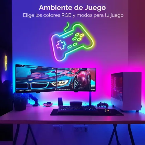 Miniatura 3 de Tira de luces de neón de 20 pies, cuerda de luces LED flexible con aplicación/control remoto, múltiples modos de luces, luces de neón LED RGB IP65