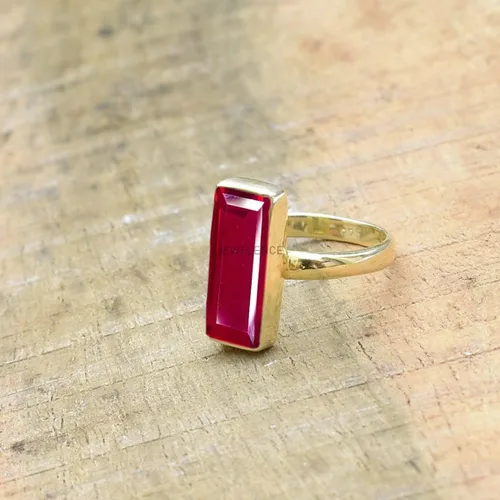 Miniatura 33 de Anillo de plata de ley maciza superpuesta de oro amarillo de 18 quilates para mujer, anillo de compromiso de plata esterlina, juego de bisel