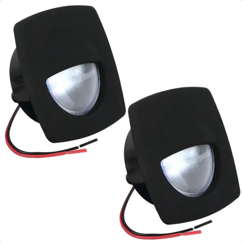 Miniatura 16 de Five Oceans - Luz LED de pasadizo para embarcación, luces LED azules de cortesía marinas, cuadradas para interior de barco, cubierta, cabina