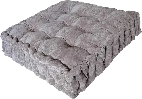 Verpert Almohada de suelo de 25 x 25 pulgadas, cojín cuadrado de meditación para adultos, cojín de asiento acolchado de gran tamaño para rincón de