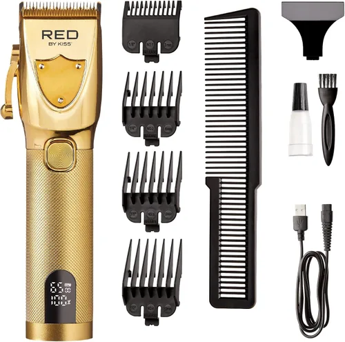 Miniatura 7 de Red by Kiss Cuchillas profesionales para cortadora inalámbrica, cuchillas de repuesto de dientes escalonados de precisión con 2 agujeros con acero