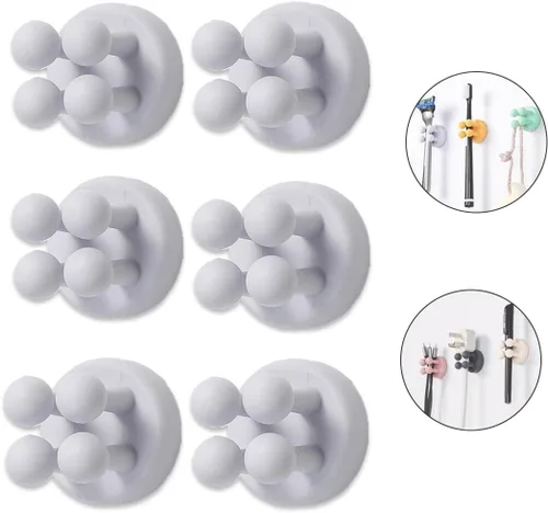 Miniatura 10 de Portacepillos de dientes de silicona para baños, soporte de afeitar para ducha, soporte de cepillado de dientes, soporte de pared para cepillo