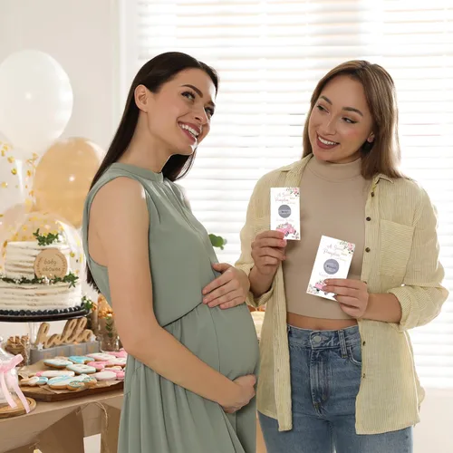 Miniatura 7 de Paquete de 60 tarjetas de rascar de calabaza de otoño para baby shower, una pequeña calabaza dulce está en camino, juego de baby shower, fiesta