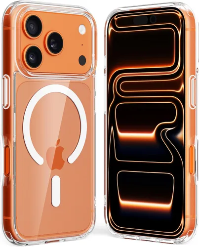 Miniatura 14 de Crystal Fit - Funda magnética transparente para iPhone 16, compatible con MagSafe, antiamarilleo, funda protectora delgada (para iPhone 16)