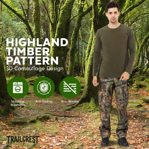 Miniatura 2 de TrailCrest Pantalones tácticos de senderismo de caza para hombre