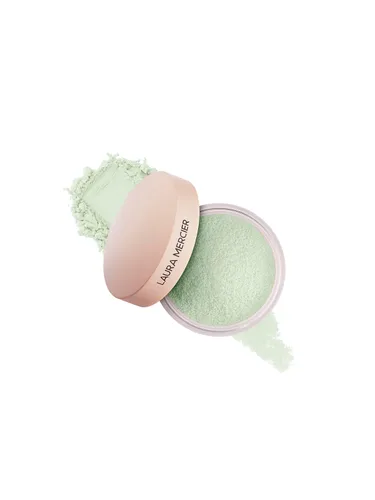Laura Mercier Polvo fijador translúcido suelto sin talco, ultra difuminado, desgaste hidratante de 16 horas, acabado natural, infusión de ácido