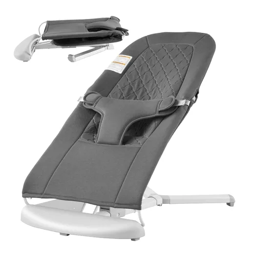 Miniatura 11 de VEVOR Gorila para bebé, asiento plegable para bebés de 0 a 9 meses, silla gorila para recién nacidos con 2 ángulos reclinables y arnés de 3 puntos