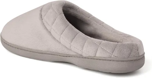 Miniatura 6 de Dearfoams Darcy - Pantuflas de velour de microfibra, tipo zueco con bordes acolchados, para mujer