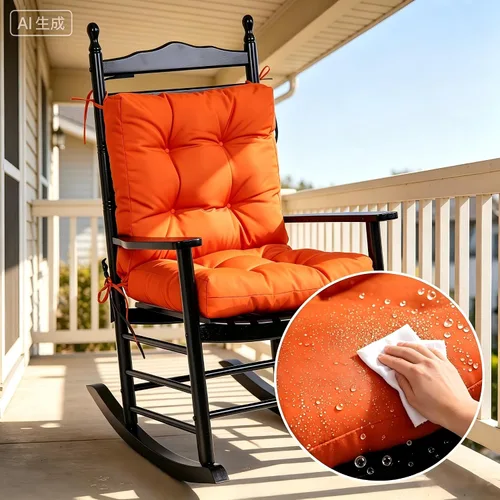Miniatura 6 de QILLOWAY - Cojín o respaldo para asiento de exterior, cojín de repuesto, primavera/verano, Moderno, Beige