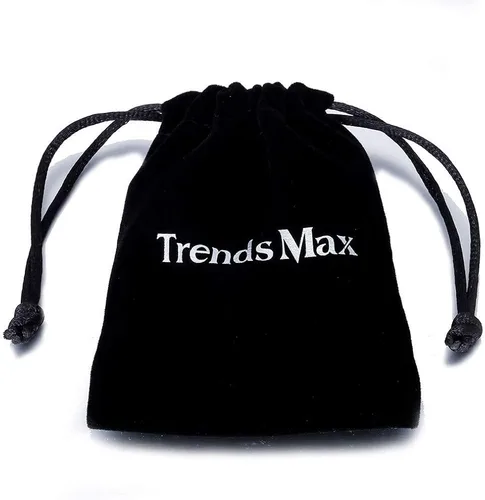 Miniatura 6 de Collar con colgante de letra inicial para hombre y mujer, chapado en oro blanco, cadena de acero inoxidable A-Z, 22 pulgadas de Trendsmax