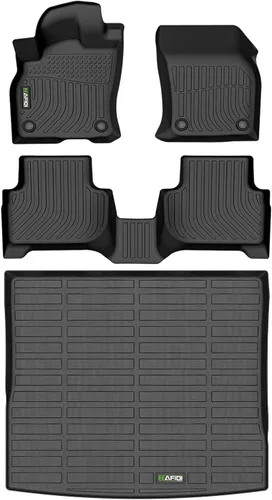 Miniatura 80 de HAFIDI® - Tapetes para auto con almacenamiento debajo del asiento, para todo clima, antideslizantes, de elastómero termoplástico, para la primera