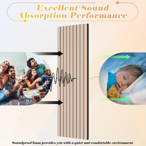 Miniatura 5 de Paquete de 12 paneles acústicos grandes para pared, paneles acústicos autoadhesivos insonorizados de 16 x 12 x 0.4 pulgadas, tratamiento acústico