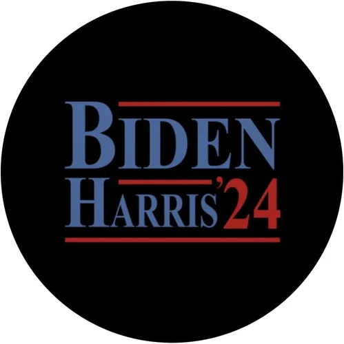 Miniatura 3 de Joe Biden President Kamala Harris 2024 Presidential Election PopSockets Swappable PopGrip
