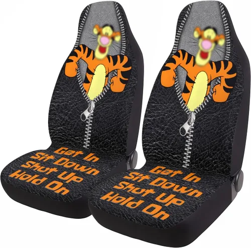 Miniatura 44 de GENANY Horror Nightmare Skellington - 2 fundas de asiento delantero para automóvil, camión, SUV, regalos de Navidad, funda de asiento de cubo