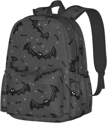 Miniatura 14 de Mochila de gran capacidad con diseño de calavera y floral, ligera, personalizada, para computadora portátil, tableta, mochila escolar de viaje