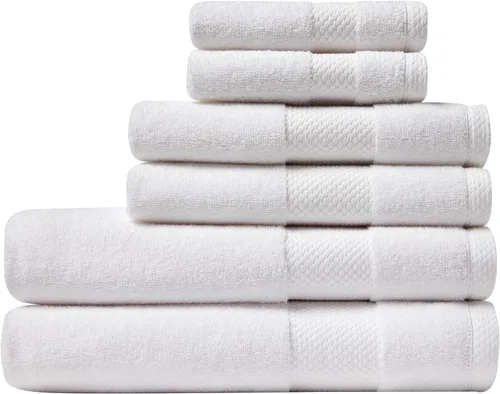 Miniatura 19 de Lacoste Heritage - Juego de toallas de algodón Supima de 6 piezas, 2 toallas de baño, 2 toallas de mano, 2 toallas pequeñas, aloe – altamente