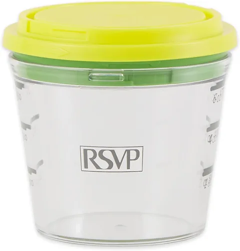 Miniatura 2 de RSVP International Kitchen Collection - Rallador multifunción hermético, a prueba de fugas, apto para lavavajillas, capacidad de 6 onzas