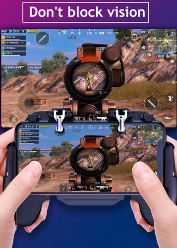 Miniatura 6 de Controlador de juegos PUBG para teléfono móvil L1R1 Disparar y apuntar Disparar Joystick Ergonómico Gamepad para PUBG Mobile/Knives Out, controlador