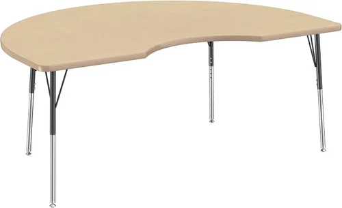 Miniatura 74 de FDP Clover Mesa de Actividades Escolar y de Oficina (48 x 48 pulgadas), patas estándar con deslizadores giratorios para entornos de asientos
