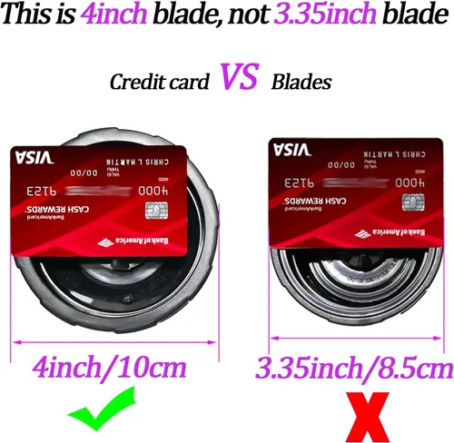 Miniatura 3 de Cuchilla de repuesto para licuadora macho de 7 aletas y vasos de 24 onzas compatibles con Ninja Auto iQ Blender [4 pulgadas macho 7 aletas solamente]