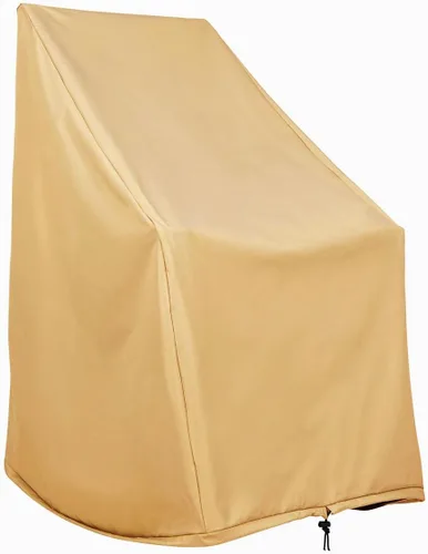 Shine Company - Funda para silla mecedora al aire libre resistente a la intemperie, 100% poliéster tejido, cordón elástico con botón, color Apricot