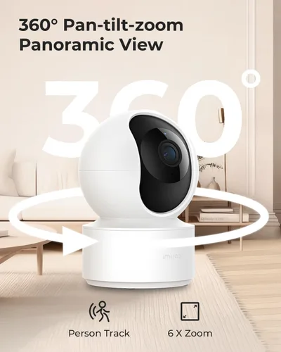 Miniatura 3 de IMILAB Cámara interior de 2.5K, cámara de habitación para dormitorio, perro/mascota/bebé/niñera con aplicación Xiaomi Home, cámara de seguridad