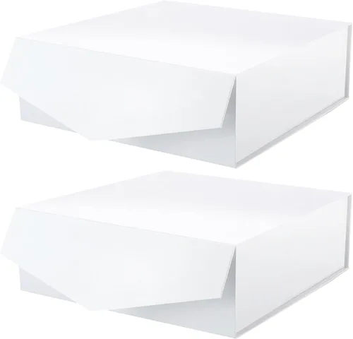 Miniatura 26 de Caja de regalo extragrande con tapas, de 17 x 14.5 x 5.5 pulgadas, caja de propuesta de padrino de boda negra con cierre magnético para todas