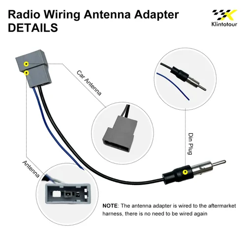 Miniatura 6 de Adaptador de cableado de radio del mercado de repuestos compatible con Nissan 2007-2013/Subaru 2008-2013, arnés de estéreo de coche Android de 16