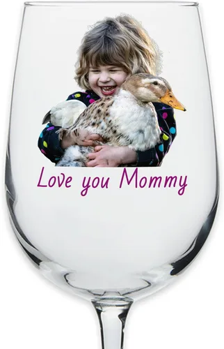 Miniatura 13 de Copa de vino personalizada impresa para el Día de la Madre de 16 onzas, regalos de cristal personalizados con nombre de mamá para mujeres, regalo