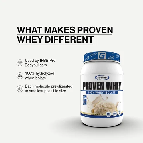Miniatura 3 de Gaspari Nutrition Suero probado, aislado de suero 100% hidrolizado, alto en proteínas, sin lactosa, bajo en carbohidratos y bajo en azúcar
