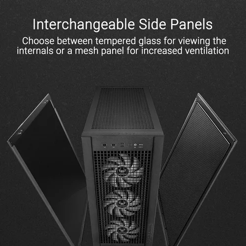 Miniatura 3 de Chasis para PC ASUS TUF Gaming GT302 ARGB Edición Blanca ATX de Torre Media Cuatro ventiladores ARGB de 140x28mm para flujo de aire y presión
