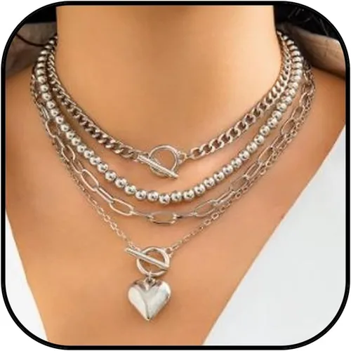 Miniatura 104 de Long tiantian Collares en capas para mujer, joyería occidental para mujer, collar de moneda apilable, collar de país, moderno, bohemio, verano