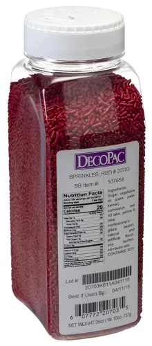Miniatura 6 de DecoPac Black Sprinkles Paquete Extra Grande de 26oz Mezcla de Chispitas para Pastel, Chispitas Elegantes Para Decoración de Pasteles, Negro